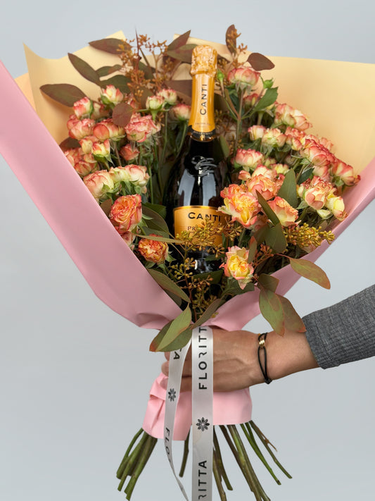 Spray Roses & Cantina Prosecco