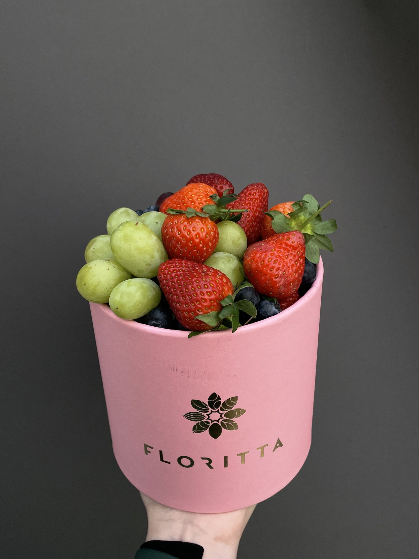 Mix of berries in an elegant box