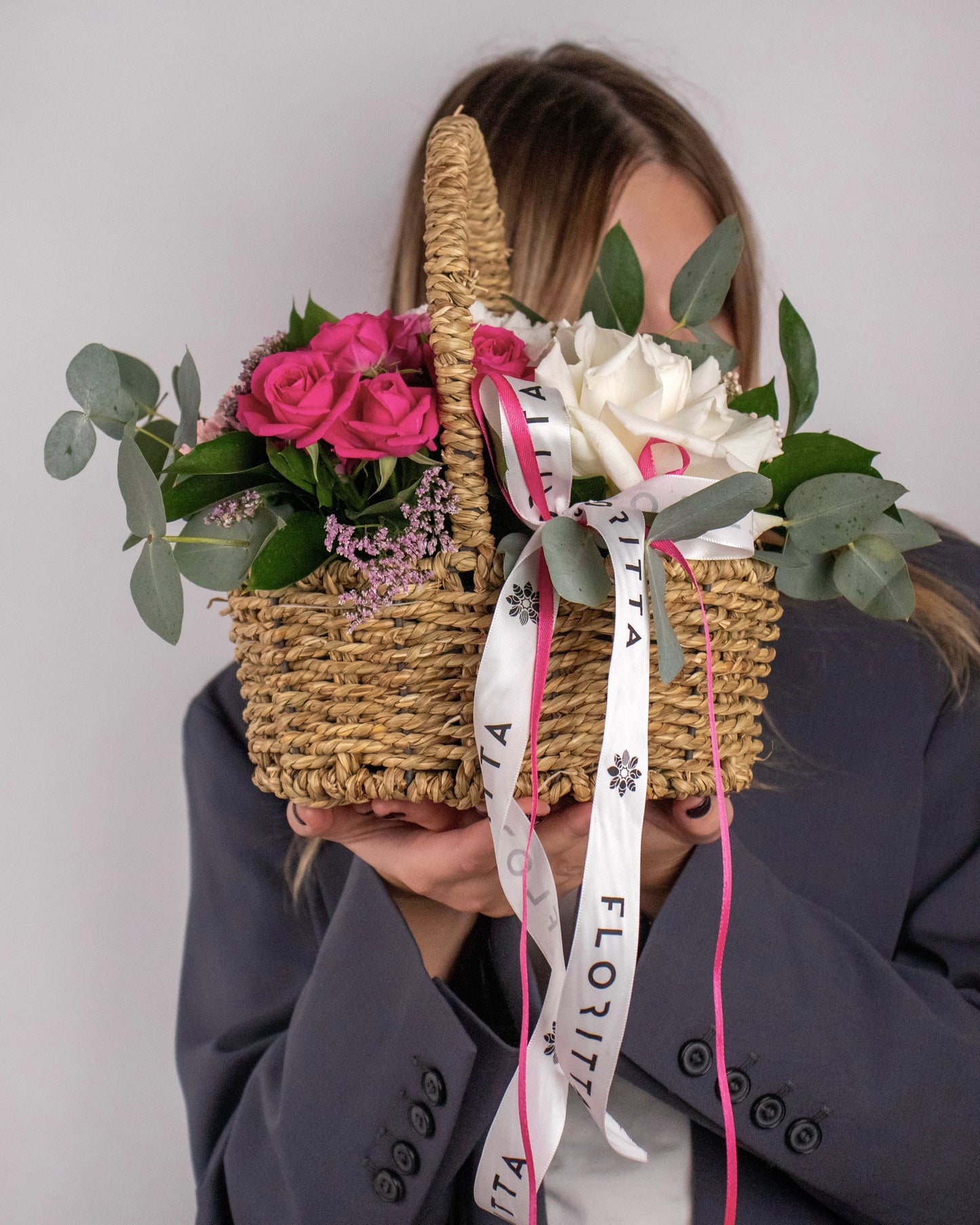 Rustic Charm Flower Basket