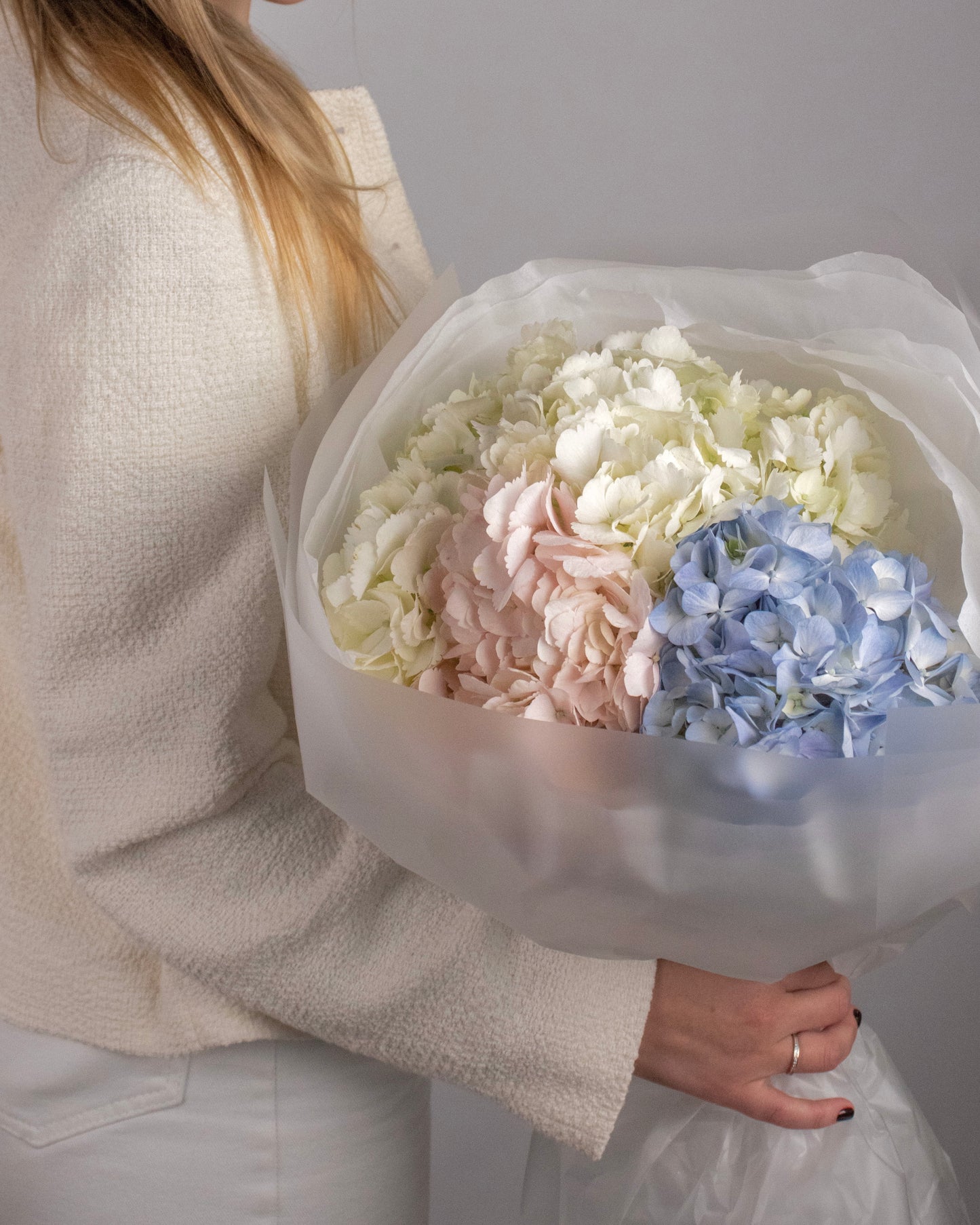 Pastel Elegance Hydrangea Bouquet