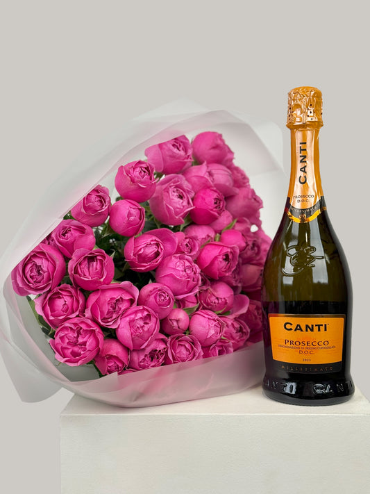 Pink Bubble Roses & Canti Prosecco