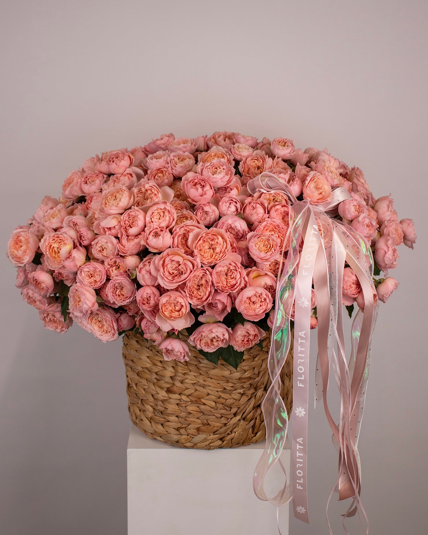 Amour in Petals Basket