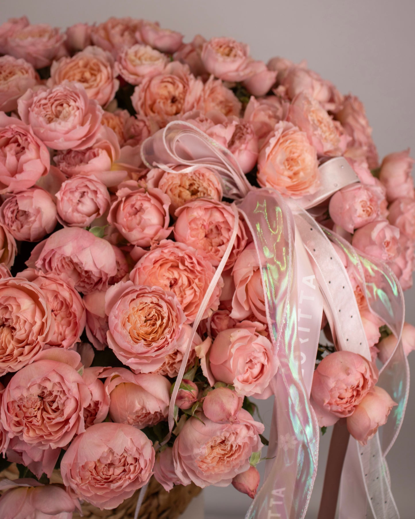 Amour in Petals Basket