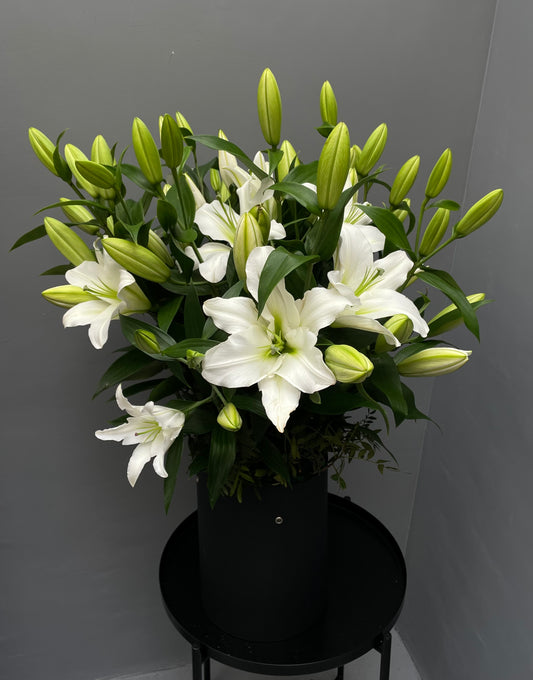 lilies in the box