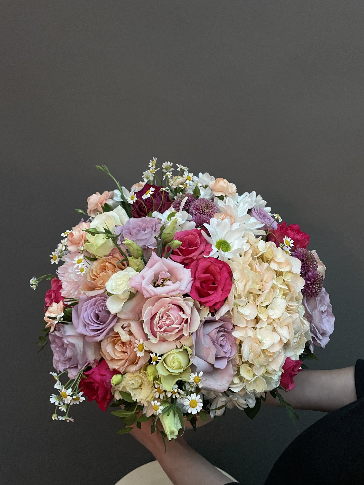 Darcy - beautiful flowers in a hat box